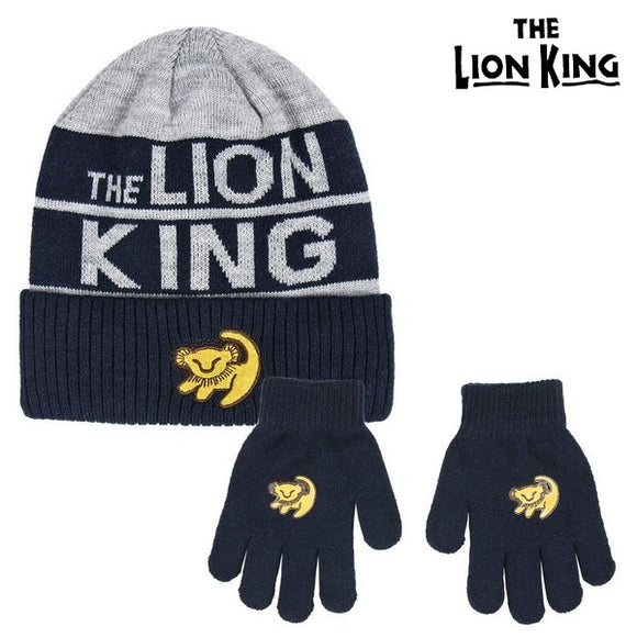 Gorro y Guantes The Lion King 74324 Gris (2 Pcs)