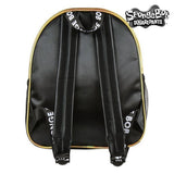 Mochila Casual Spongebob 72721 Dorado Negro (30 x 42 x 14 cm)