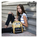 Mochila Casual Spongebob 72721 Dorado Negro (30 x 42 x 14 cm)