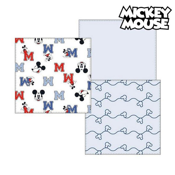 Toallita Muselina Mickey Mouse 75380 Azul (Pack de 3)