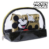 Neceser Mickey Mouse Dorado Negro (2 Pcs)