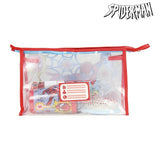 Neceser Escolar Spiderman (6 pcs) Rojo Azul