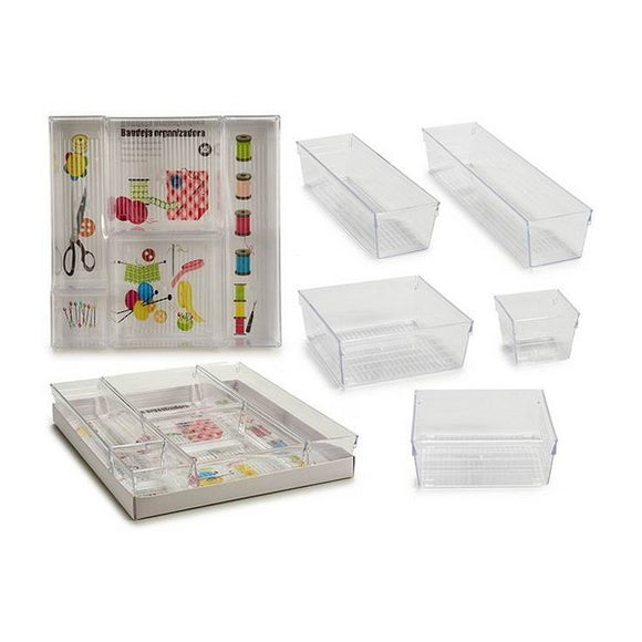 Organizador Multiusos Plástico (5 Piezas) (30 x 5 x 30 cm)