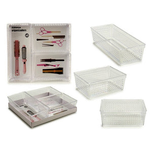 Organizador de maquillaje Plástico (3 Piezas) (26 x 7 x 29 cm)
