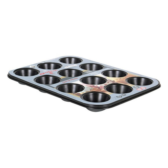 Moldes para Magdalenas Quttin Ross (12 Raciones) (35 X 26,5 x 3 cm)