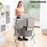 Tendedero Metálico Plegable y Extensible con 3 Alturas Cloxy InnovaGoods (11 Barras)