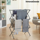 Tendedero Metálico Plegable y Extensible con 3 Alturas Cloxy InnovaGoods (11 Barras)