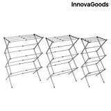 Tendedero Metálico Plegable y Extensible con 3 Alturas Cloxy InnovaGoods (11 Barras)