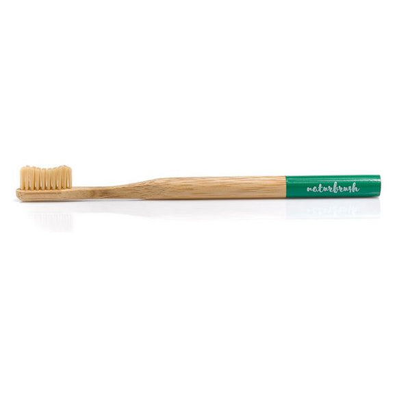 Cepillo de Dientes Naturbrush Bambú Biodegradable Verde