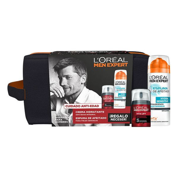 Set de Cosmética Hombre Men Expert Vita-Lift 5 L'Oreal Make Up (3 Piezas)