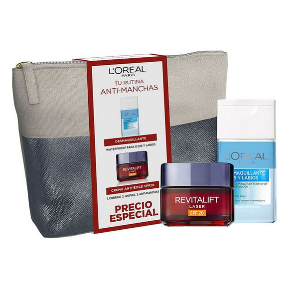 Set de Cosmética Unisex Revitalift Laser L'Oreal Make Up (2 Piezas)