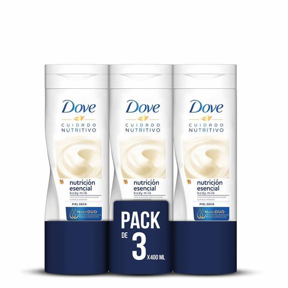 Loción Corporal Dove Bodymilk (400 ml x 3) (Reacondicionado A+)