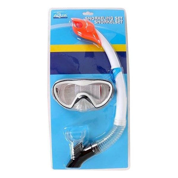 Gafas de Buceo con Tubo Blanco