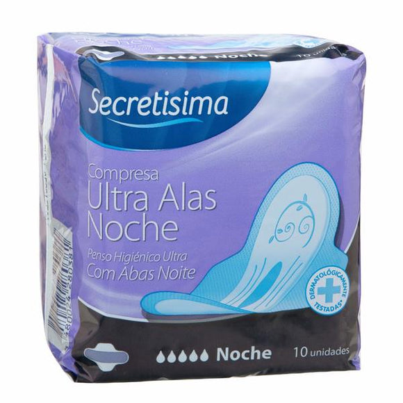Compresas con Alas para Noche (10 uds) (Reacondicionado A+)