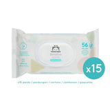 Toallitas Húmedas Mama Bear Sensitive Baby (15 x 56 pcs) (Reacondicionado A+)