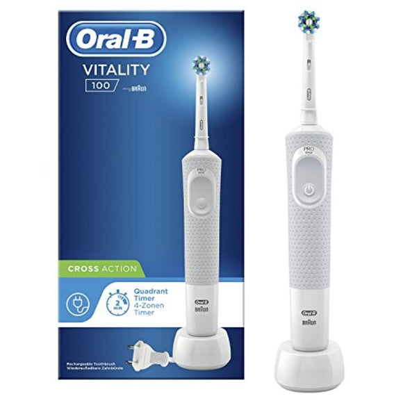 Cepillo de Dientes Eléctrico Oral-B Vitality 100 Recargable Blanco (Reacondicionado A+)