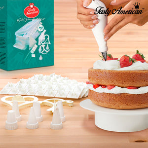 Kit de Decoración de Tartas Tasty American (100 piezas)