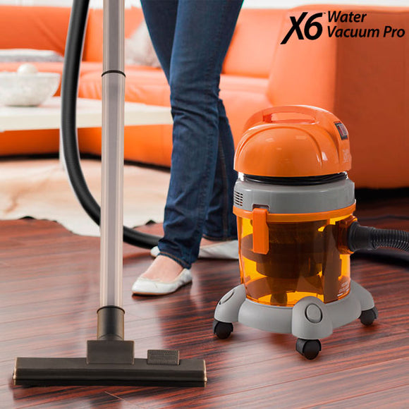 Aspiradora X6 Water Vacuum Pro 10 L 1400W Gris Naranja