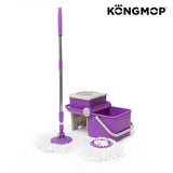 Fregona Giratoria y Cubo Plegable Sin Pedal Kong Mop