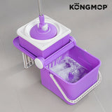Fregona Giratoria y Cubo Plegable Sin Pedal Kong Mop