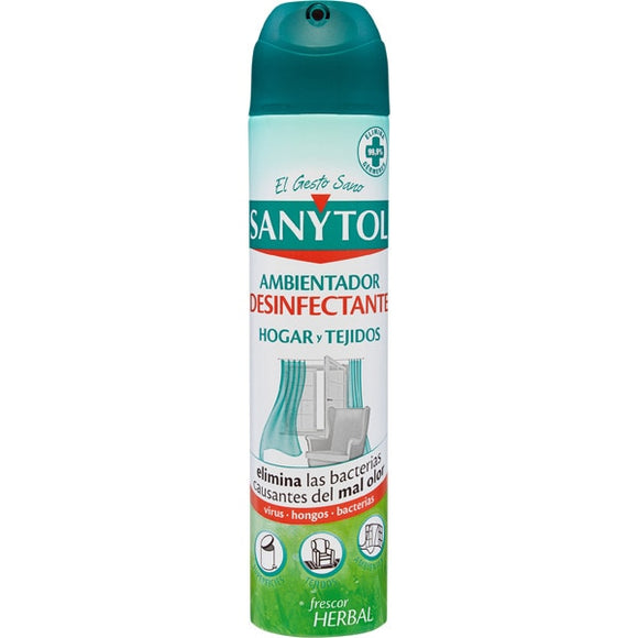 Sanytol ambientador en spray desinfectante hogar y tejidos- 300ml