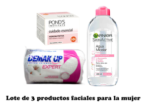 Lote de 3 productos faciales para la mujer ( escogidos por Merce)