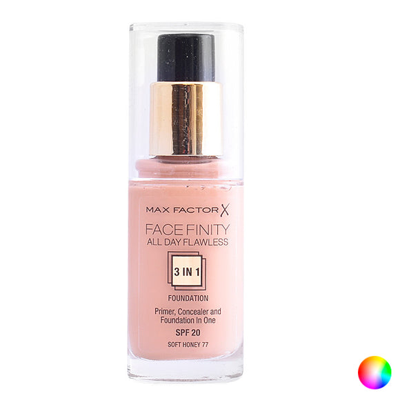 Base de Maquillaje Fluida Face Finity 3 In 1 Max Factor