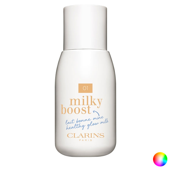 Base de Maquillaje Fluida Milky Boost Clarins (50 ml)