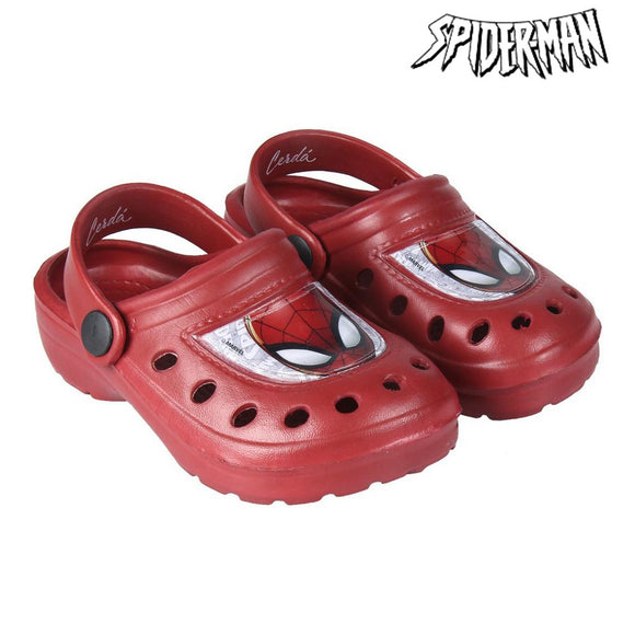 Zuecos de Playa Spiderman Rojo