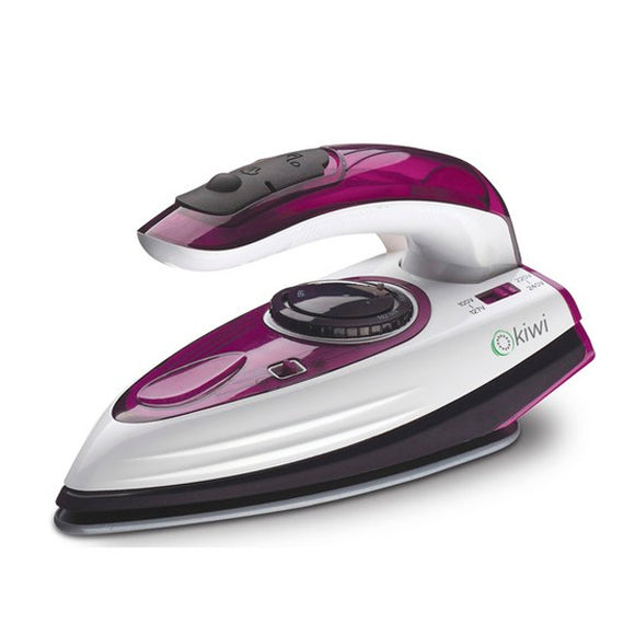 Plancha Vapor-Seco de Viaje Kiwi KSI-6316 90 ml 1200W Blanco Morado