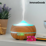 Humidificador Difusor de Aromas LED Wooden-Effect InnovaGoods