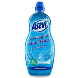 Asevi suavizante concentrado en sus gamas azul y rosa