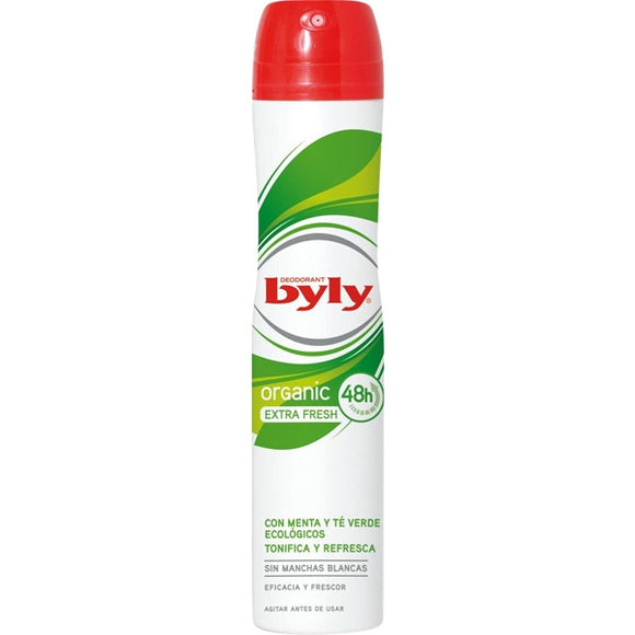 Byly organic desodorante spray con menta y te verde 200ml