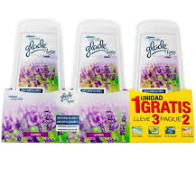 Glade absorbeolores ambientador de gel solido pack de 2+1 gratis