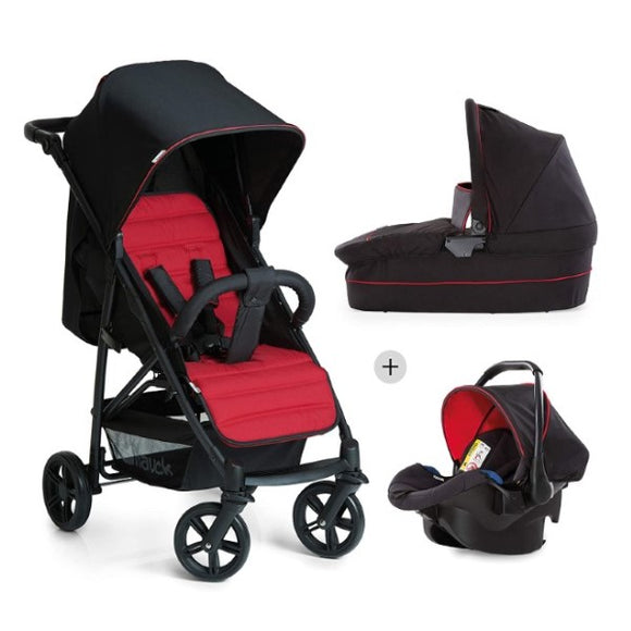 Carro de Paseo para Bebé Rapid 4 Plus 0-25 kg 3 en 1 Negro/Rojo (Reacondicionado A+)