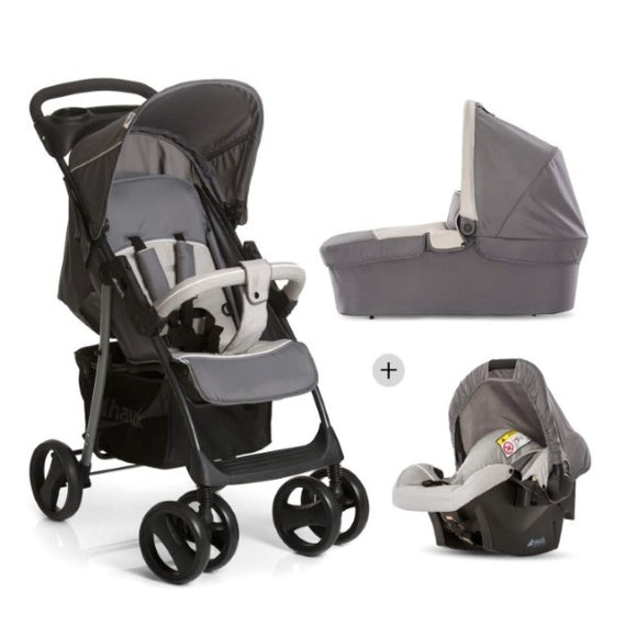 Carro de Paseo para Bebé Hauck 0-25 kg 3 en 1 Negro/Gris (Reacondicionado B)