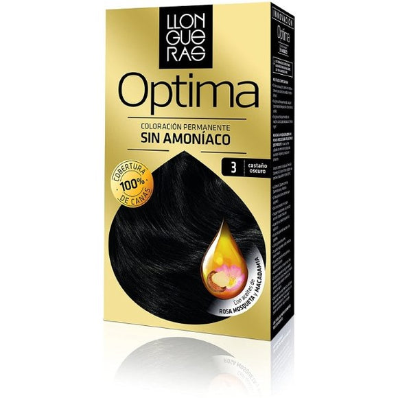 Tinte Permanente Optima Llongueras 8432225051970 3N - Castaño Oscuro (Reacondicionado A+)
