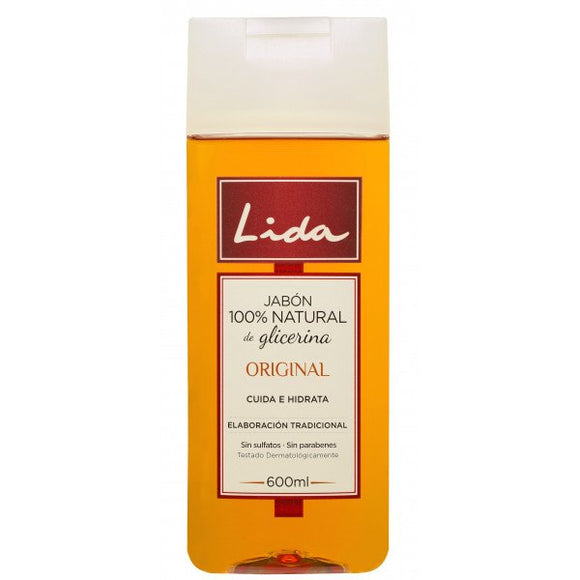 Jabon para el baño Lida 100% natural de glicerina  tamaño 600 ml