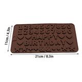 Silicone Chocolate Mold 26 Letter Number Chocolate Baking Tools Non-stick Silicone Cake Mold Jelly And Candy Mold 3D Mold DIY