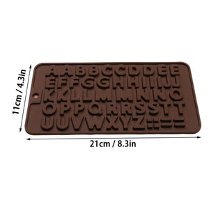 Silicone Chocolate Mold 26 Letter Number Chocolate Baking Tools Non-stick Silicone Cake Mold Jelly And Candy Mold 3D Mold DIY