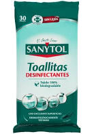 Sanytol toallitas desinfectantes sin lejia  uso exclusivo superficies 30 ud
